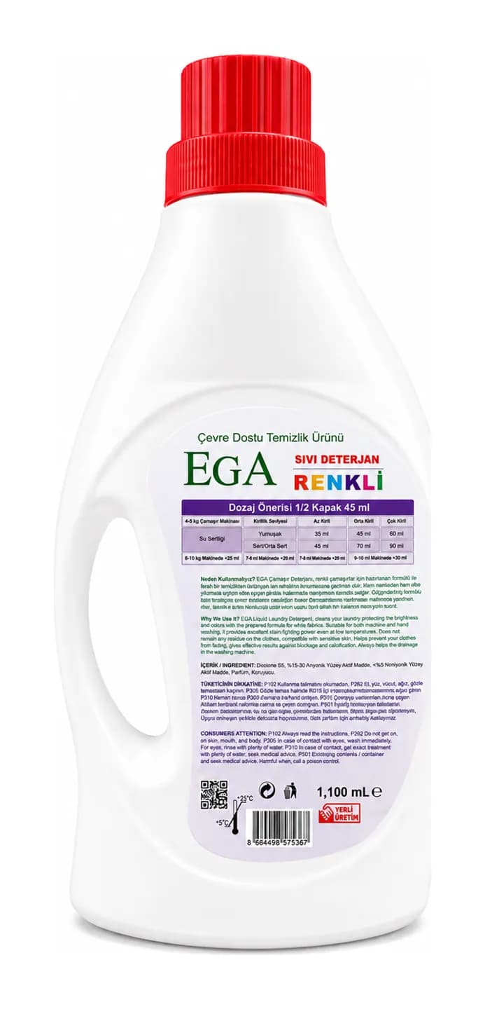 Liquid Laundry Detergent, Colours
