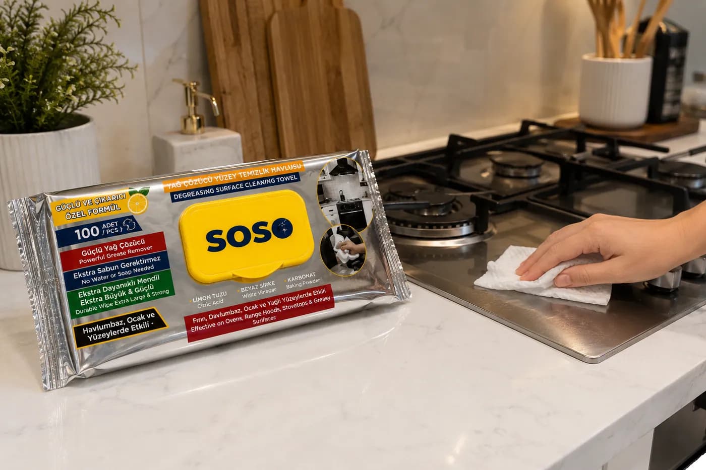Degreasing Surface Wipes