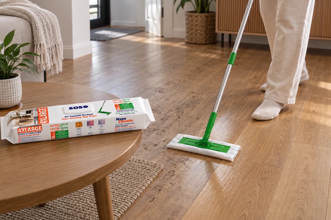 4X Large Floor Mop Wipes