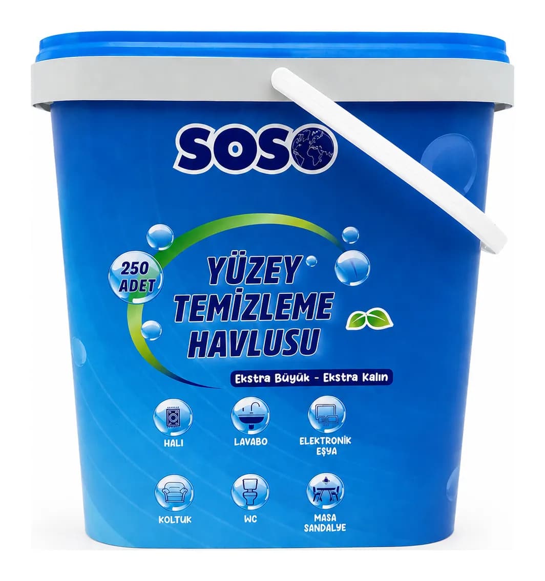 Surface Cleaning Wipes in a Bucket